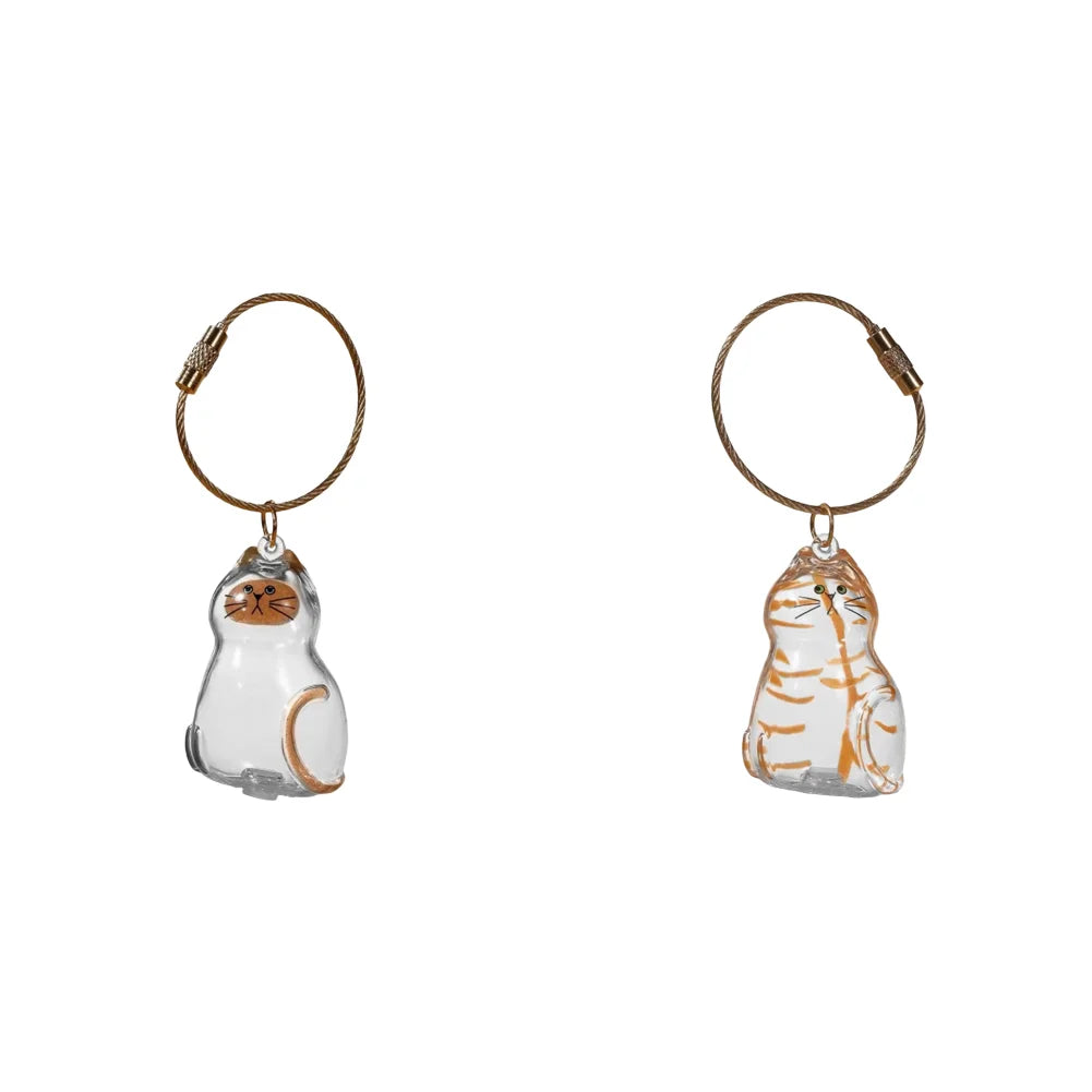 Transparent Cat Hair Storage Box Pendant Cat Hair Capsule Commemorative Collection Bag Pendant Keychain Cat Accessories