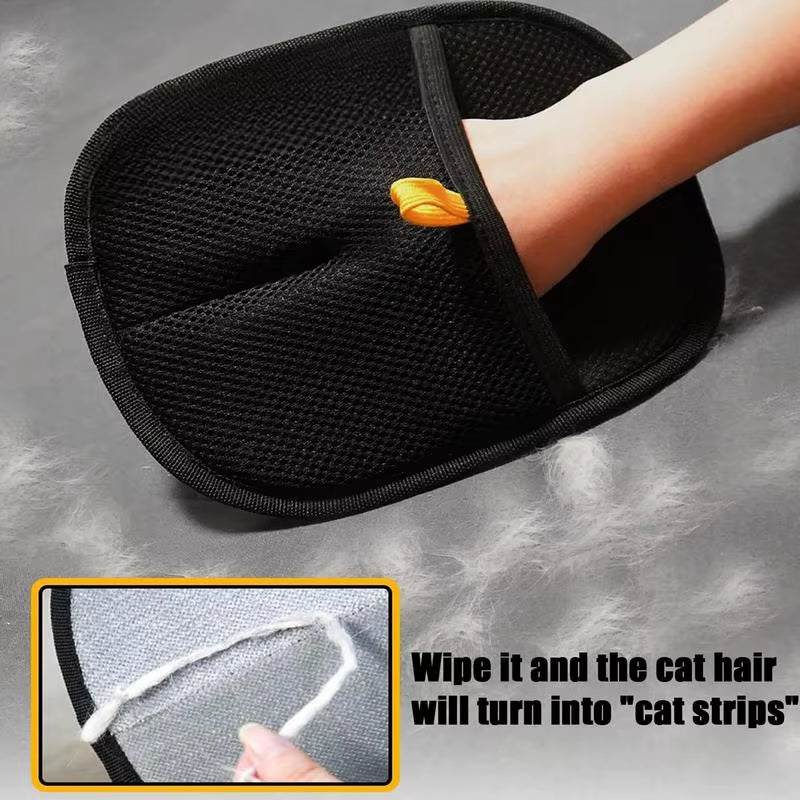 Pet Grooming Gloves Double-Sided Grooming Gloves for Pets Gentle Deshedding Mitt Massager Grooming Gloves for Long and Short