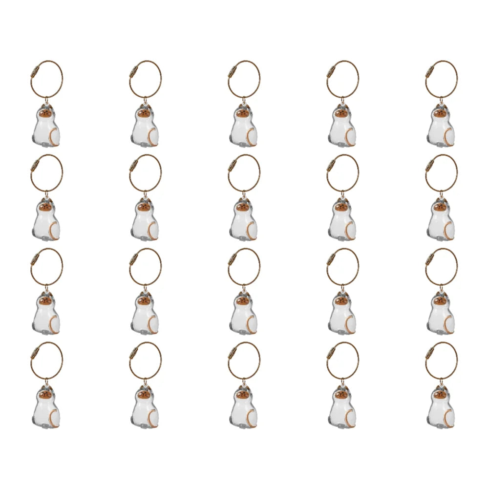 Transparent Cat Hair Storage Box Pendant Cat Hair Capsule Commemorative Collection Bag Pendant Keychain Cat Accessories