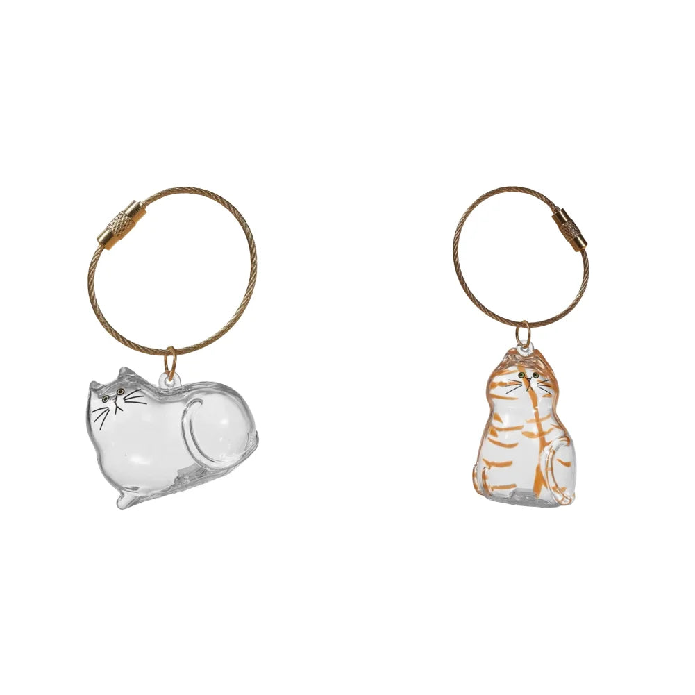 Transparent Cat Hair Storage Box Pendant Cat Hair Capsule Commemorative Collection Bag Pendant Keychain Cat Accessories