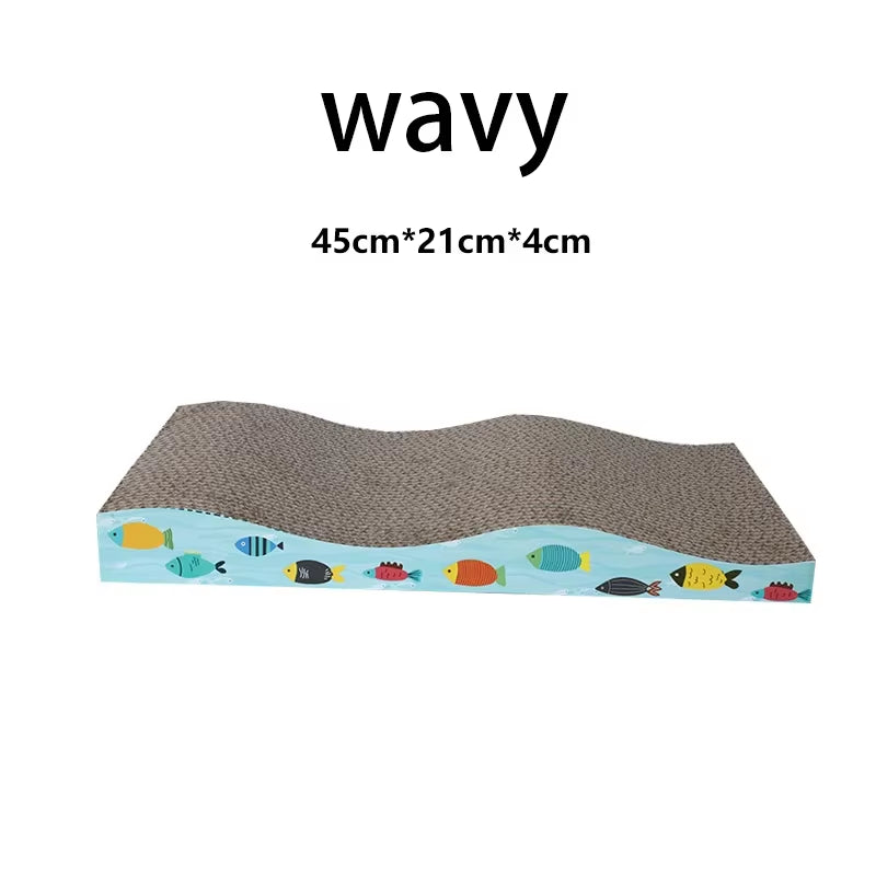 Cat Scratch Board, Cardboard Double-Sided Cat Scratch Board Large Wide Corrugated Modern Sofa Bed with Catnip