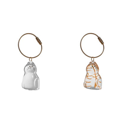 Transparent Cat Hair Storage Box Pendant Cat Hair Capsule Commemorative Collection Bag Pendant Keychain Cat Accessories