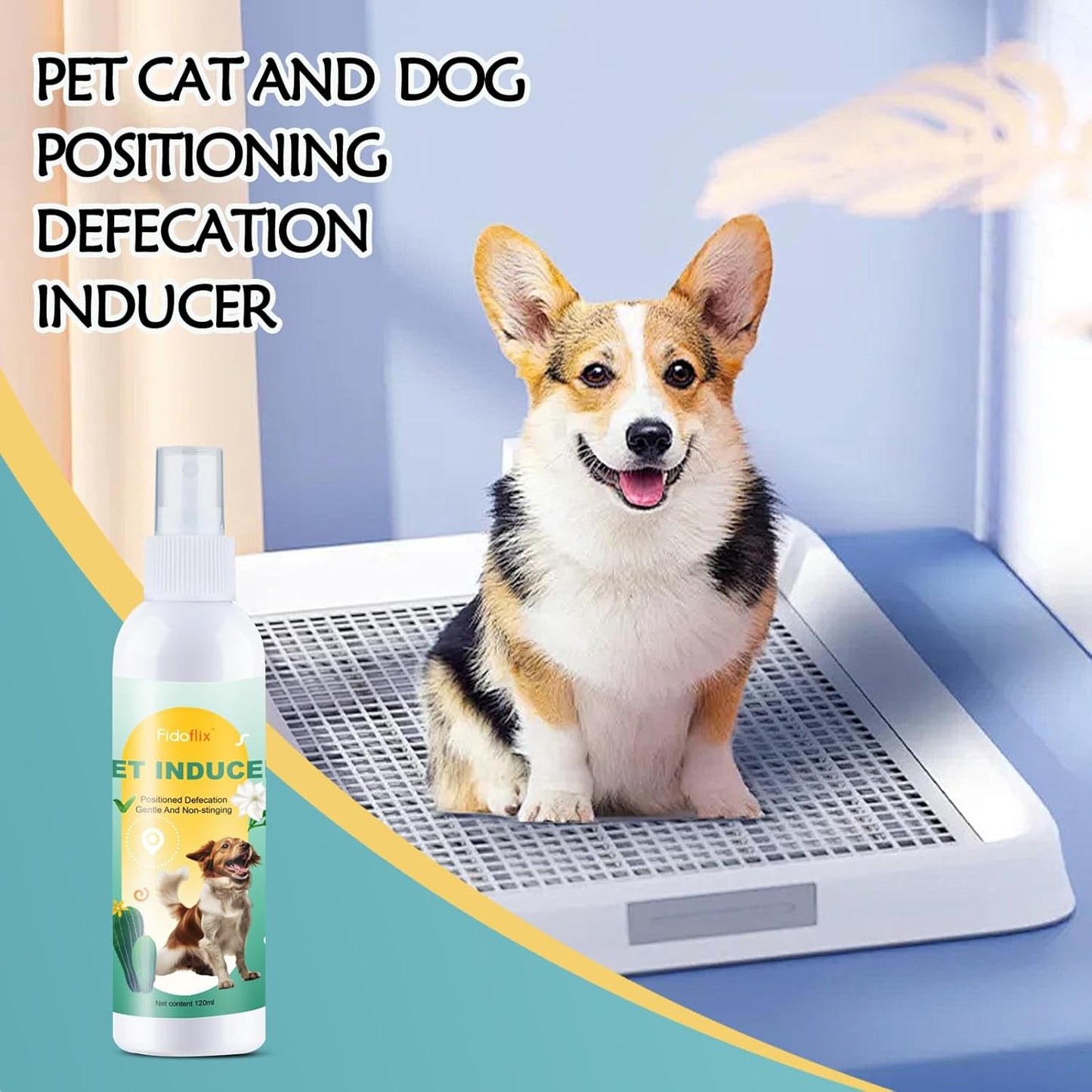 Dog Potty Training Spray,Pee Here Spray for Dogs Indoor & Outdoor,Dog Pee Attractant Spray,Training Spray for Dogs to Pee in One Spot,Prevent Your Pet from Soiling the Carpet,120Ml