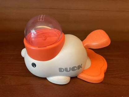 Yellow Duck-Shaped Interactive Dog Treat Dispenser Durable Plastic Training Dogtoy Puzzle Slow Feeder Dog Entertainment Toy