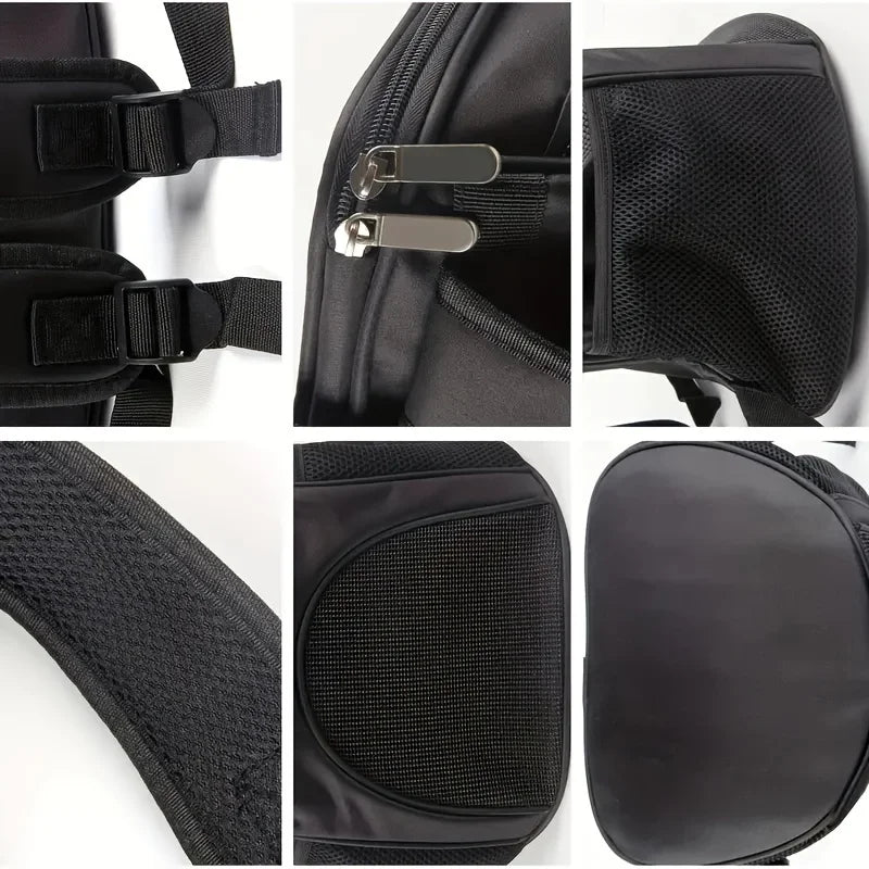 Portable Mesh Dog Bag Breathable Dog Backpack Foldable Large Capacity Dog Bag,Large Capacity Breathable Dog Outdoor Backpack