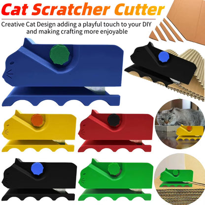 Cat Scratcher Cutter Cardboard Recycle Tool Cartoon 3D Printing Cardboard Strip Stripper for Cat Scratchers