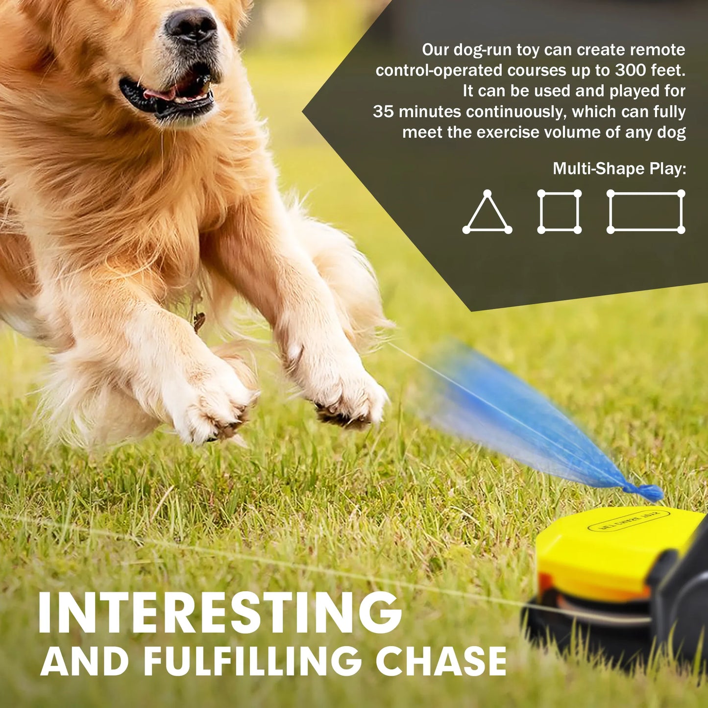 Pet Chase Toys,Interactive Dog Toys,Agility Training Equipment for Dogs,Pet Remote Control Newportable Toys