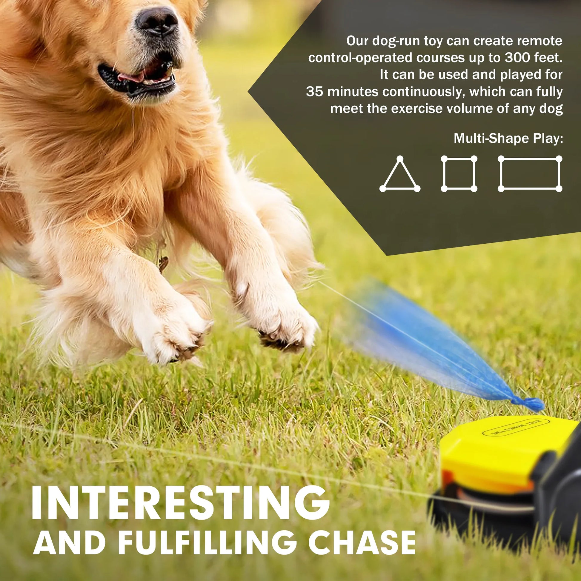 Pet Chase Toys,Interactive Dog Toys,Agility Training Equipment for Dogs,Pet Remote Control Newportable Toys