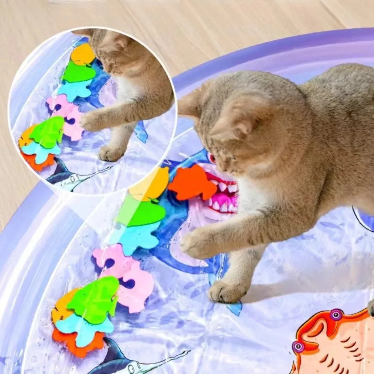 Cooling Pet Water Bed Cushion Thickened Inflatable Sensory Water Play Mat Puppy Rotundity Sleeping Mat Cat Bed Pets Accessories