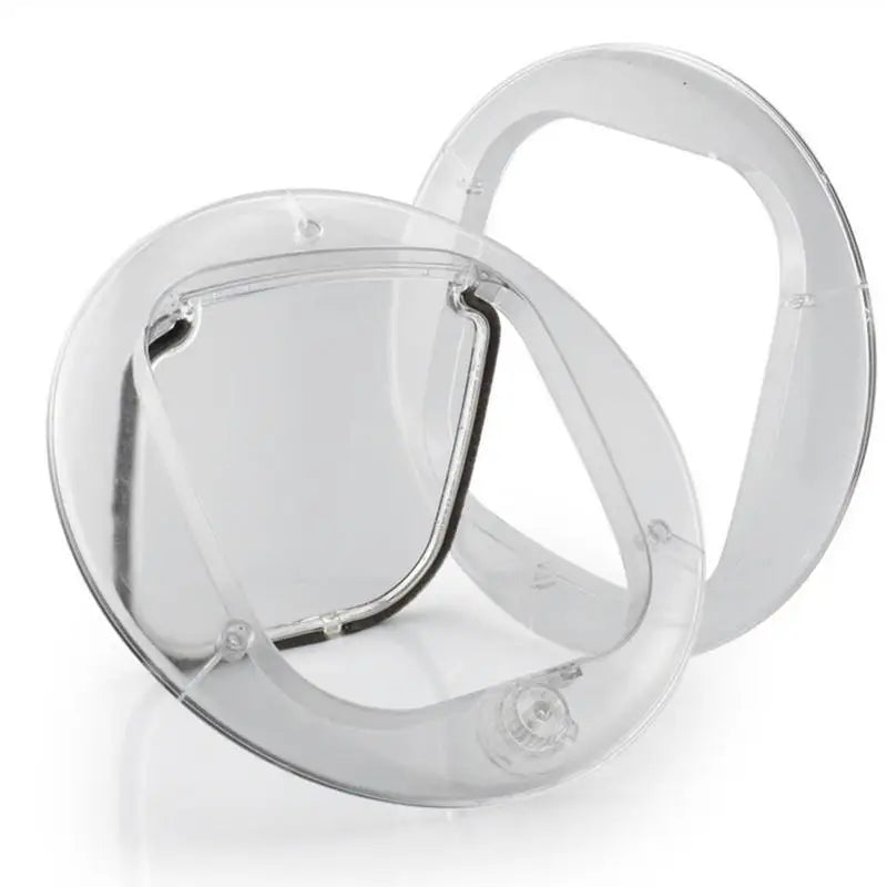 Cat Interior Door Mute Opening Magnetic Clear Cat Window Door 4 Locking Methods Pet Door Flap for Small Dogs Cats Pet Supplies