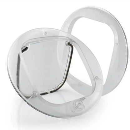Cat Interior Door Mute Opening Magnetic Clear Cat Window Door 4 Locking Methods Pet Door Flap for Small Dogs Cats Pet Supplies