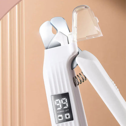 2 in 1 Electric Dog Nail Grinder and Clipper Rechargeable Dog Nail Trimmer and Grinder Quiet and Low Vibration with LED Lights