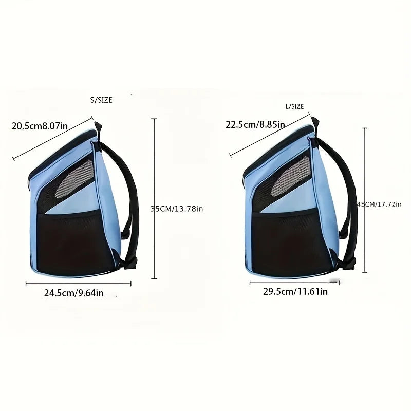 Portable Mesh Dog Bag Breathable Dog Backpack Foldable Large Capacity Dog Bag,Large Capacity Breathable Dog Outdoor Backpack