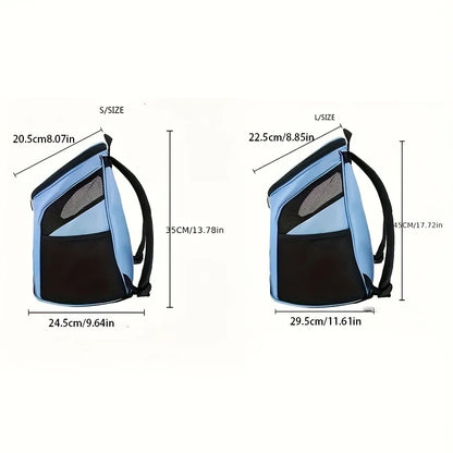 Portable Mesh Dog Bag Breathable Dog Backpack Foldable Large Capacity Dog Bag,Large Capacity Breathable Dog Outdoor Backpack