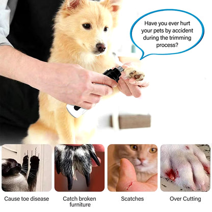 New Electric Dog Nail Clippers for Dog Nail Grinders USB Charging Rechargeable Pet Quiet Cat Paws Grooming Nail Trimmer Tools